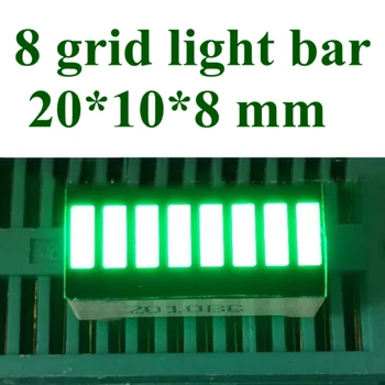 20PCS LED Juosta Ekranas 8 Segmento Gryna žalia Masyvo Numeriai LED Ženklai Ekranas Bar Graph Segmentų LED