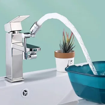 Universalus Splash Sukasi Purkštuvų Taupymo Filtro Antgalis 1080° Atsparus Vandens Maišytuvas Prieigos Plastikiniai, Vonios Kambarys Extender