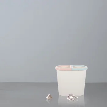 Zerodeko Mini Konteineriai Dual Šiukšliadėžės Plastikinės Virtuvės Šiukšlių Gali 2 Skyriuje Klasifikuojami Šiukšlių Dėžę Perdirbti Sumetami Į Šiukšlių Konteinerį