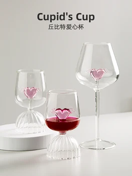 Wvi internete celebrity in style advanced meilės stiklo Bokalas raudonojo vyno taurės, nustatyti buitinės aukšto grožio vestuvių dovana