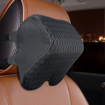 3D Akių Kaklo Pagalvė Automobiliu pagalvės su dvigubais Dirželiais Akių Padengti Sumažinti Kaklo Skausmas Neckrest Automobilių Pagalvėlės Atminties Putų Pagalvės