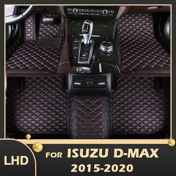Automobilio Grindų Kilimėliai Isuzu D-MAX 2015 2016 2017 2018 2019 2020 Custom Auto Pėdų Pagalvėlės, Interjero Priedai
