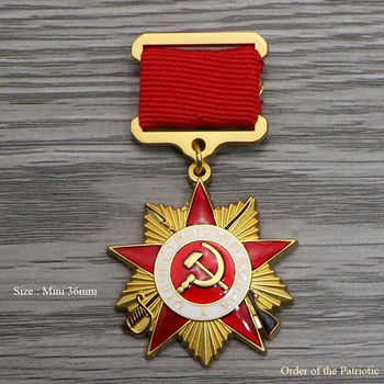 Sovietų Sąjungos 1942th Patriotinio Lenino Raudona Vėliava 36mm Medalis Naujo graviruotas trimatis Reljefo, SSSR, CCCP Ženklelis Amatų