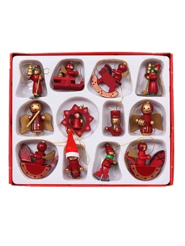 Kalėdų Mediniais Ornamentais, Miniatiūrinės Puošybos Namų Dekoro