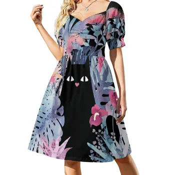 Popoki (Pastelė Black Velvet) Berankovis Suknelė moters suknelė vasaros suknelės moterims 2023