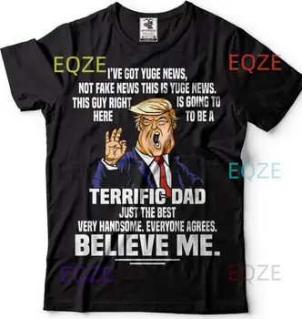 Donald Trump Naujas Tėtis, Kūdikis Skelbimas Vyrai T-shirt tėvo Diena marškinėliai Tėtis Dovana