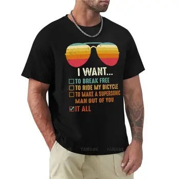 Aš Noriu išsilaisvinti Važinėti Savo Dviračiu T-Shirt gyvūnų spausdinti marškinėliai berniukams prakaito marškinėliai graphic t shirt mens marškinėliai