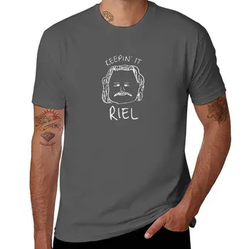 Naujas Keepin' It Riel - šviesos, T-Shirt vasaros viršūnes Palaidinė grafika marškinėliai black t marškinėliai vyrams