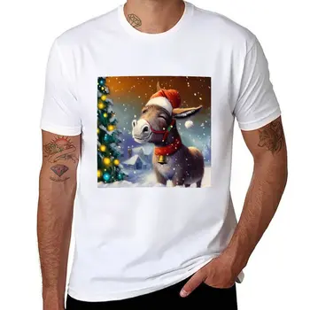 Kalėdų Donkey 1 T-Shirt nauja redakcija marškinėliai prakaito marškinėliai trumpomis rankovėmis tee vyrams