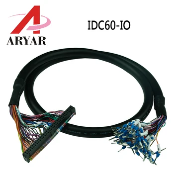 Serverio IDC60 IO ilgiklis 60Pin Adapterio Kabelį IDC60 konverteris terminalą su sunumeruoti kabelis IO signalo kabelį 60P 2.54 mm