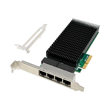 PCI-E X4 4 Port Gigabit Server Tinklo plokštė Server NIC I210-T4 RJ45 Ethernet NIC Pramonės Kameros Matymo Tinklo plokštės PCB