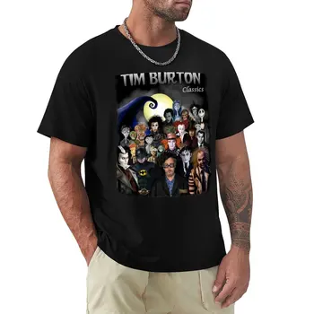Tim Burton Klasika Marškinėliai trumpomis rankovėmis tee paprasto t-shirt marškinėliai vyrams