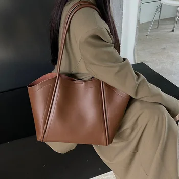 Naujas Mados odos nešti maišą moterų rankinės kokybės peties crossbody maišelį paprastas atsitiktinis lady pirkinių krepšys didelis