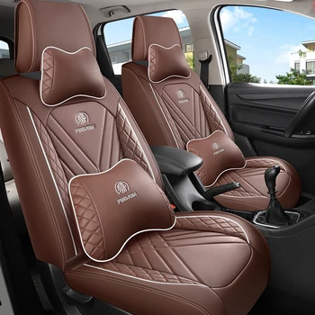 Automobilių Sėdynės Apima Universaliųjų, Pilnas Komplektas Toyota Auris Camry Raize Audi A7 Q3 A4 B7 A6 C7 Hyundai Sonata Vandeniui Odos Interjeras