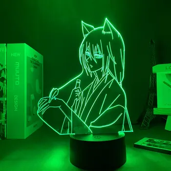 Japonų anime personažai papuošalai dekoratyvinis LED žibintai, nešiojami apšvietimo kambario apdaila žibintai vaikų naktį žibintai led l