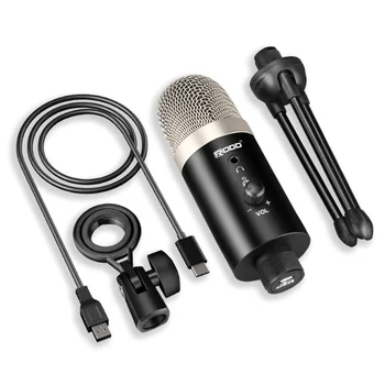 USB Mikrofonas PC Nešiojamas Podcasting Žaidimų garso Valdymas