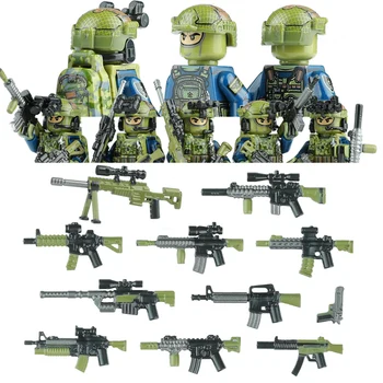 Miesto SWAT Skraidantys Tigrai Commando Kareivis Duomenys Blokai Honkongo SDU Ypatingą Puolimą Karinių Ginklų Žaislai Vaikams