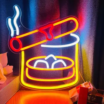 Cigarečių Neoninis Ženklas USB Powered už Pub Šalis Dekoro, Cigarų LED Neon Light Pritemdomi Žmogui Urvas Žaidimų Kambario Sienos Menas