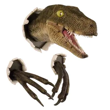Prop Dinozaurų Skulptūros, Kabo Dekoro Sprogus Dervos Sienos Sprogus Dinozaurai 3D, Sumontuoti Dinozaurų Dekoras Namuose