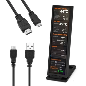 8 8 Colių Capacitive Jutiklinis Ekranas HDMI-USB IPS Ekranas Ekranas CPU, GPU SSD Temperatūros Stebėjimo 480X1920 už AIDA64