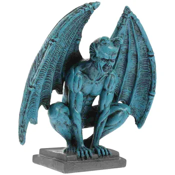 Gargoyle Statula Derva, Sodo Statulėlės, Ornamentas Monstras Skulptūra Subtilus Gotikos Dekoro Lauko Namo Gargoyles