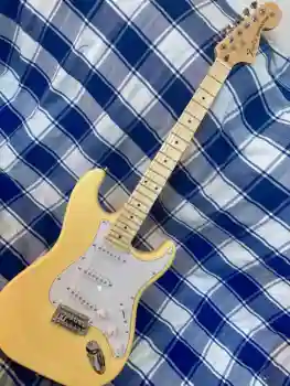 Aukščiausios Kokybės S-T stratocaster užsakymą kūno Klevas fingerboard Elektrinė Gitara