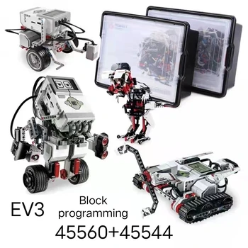 Suderinama su EV3 Blokai 45544 Dalių Pakuotėje 45560 Mokymo priemonių Robotas Mažų Dalelių Surinkimo Įspūdį Žaislai