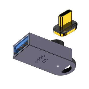 Xiwai USB C OTG Magnetinės Jungties Adapteris USB C su USB 3.0 OTG Duomenų 90 Laipsnių Kampu Adapteris Nešiojamas Telefono