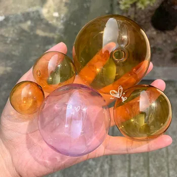 50X 30/40/50/60/70mm Tuščiaviduriai stiklo kamuolys, su skyle stiklo pasaulyje buteliuką pakabukas papuošalai stiklo butelis Lempos kamuolys apranga aksesuarai