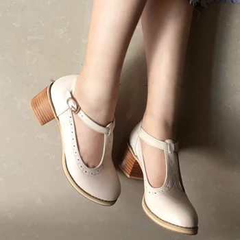 Moterų sandalai oksfordo bateliai, vintage natūralios odos aukštakulniai gladiatorių oxfords vasaros platforma sandalai moterims šlepetės