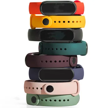 Apyrankė Xiaomi Mi Juosta 5 Sporto Dirželis žiūrėti Silikono TPU riešo dirželis xiaomi mi juosta 5 priedai Miband 5 Watchband