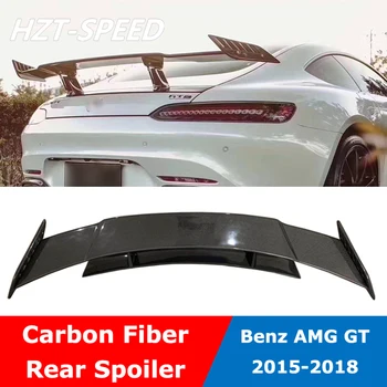 R Tipo Dvigubo Sluoksnio Anglies Pluošto Galinį Kamieno Sparnas Galinis Spoileris Benz AMG GT Coupe Keisti 2015-2018