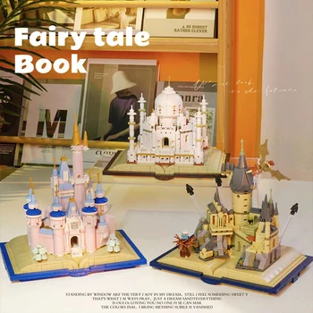 700+Vnt Miesto Magic Pilis Knyga Taj Mahal SS Blokai Modelis Mini Rinkiniai Plytų Gimtadienio Dovanos, Žaislai Vaikams, Vaikų Suaugusiųjų