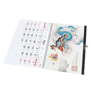 Dekoratyvinis Kabinti Kalendorinius Metus Drakonas Sieninis Kalendorius Pakabukas Kabo Mėnesio Kalendoriaus Naujųjų Metų Kalendorių, Kinų Stiliaus