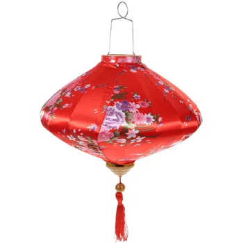 Vietnamo Šilko Žibintai Raudona Kinijos Žibintų Japonijos Gėlių, Žibintų Rytų Stiliaus Tradicinės Apdailos Naujųjų Metų Vestuvės