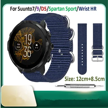 Smart Apyrankę, Juostą Suunto7/9/D5/Spartan Sportas/Riešo HR Žiūrėti Pakeitimo Riešo raiščių 24mm Dirželio Diržas skirtas Suunto 9 Watchband