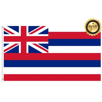 Havajų vėliavos dvigubo sluoksnio su šešėlių audinio 90 * 150 atostogų universalus vėliavos, spalvinga vėliava, lauko vėliavos gerbėjai