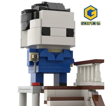 Gobricks Siaubo Michael Myers Filmą Brickheadz Klasikinio Filmo Kūrimo Blokai Modelis Veiksmų Skaičiai Statyti Plytų Žaislas, Vaikas Dovana