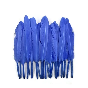 Natūralios Royal blue Antis Cochettes Palaidų Plunksnų 10-15CM/4-6inch Ančių Plunksnos Amatų Papuošalai, Aksesuarai, apdailos Kamuoliai