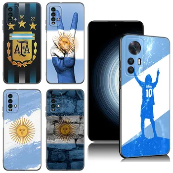 Argentinos Vėliava Telefoną Atveju Xiaomi Redmi K40 K50 Žaidimų Pastaba 5 6 K20 K60 Pro 7A 8A 9A 9C 9i 9T 10A, 10C 12C A1 A2 + Juodo Dangtelio