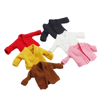 Ob11 kūdikių drabužiai mokyklos uniformos striukė cardigan megztinis 1/12 BJD grožio mazgas kiaulių TGS lėlės drabužiai, drabužių priedai