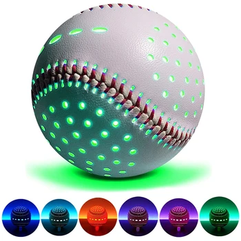Šviesos Up Beisbolas LED Apšviesta Beisbolo 6 šviesias Spalvas, Šviečia Tamsoje Beisbolo 2 Šviesos Režimai Juokinga Paauglių Vaikų Žaidėjai