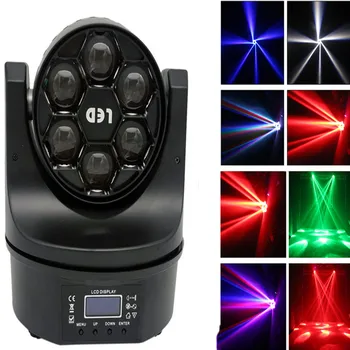 Juda Galvos 6X15W RGBW 4IN1 LED Bičių Akys Šviesų DMX Scenos Šviesos Vestuvės, Kalėdos, Rodo Koncertų